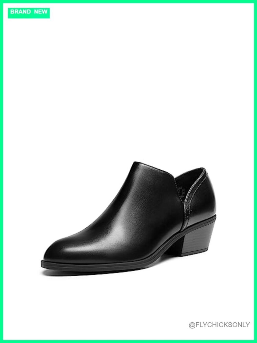 Women's Faux Leather Ankle Boots Chunky Block Heel Side Zip Dress Booties